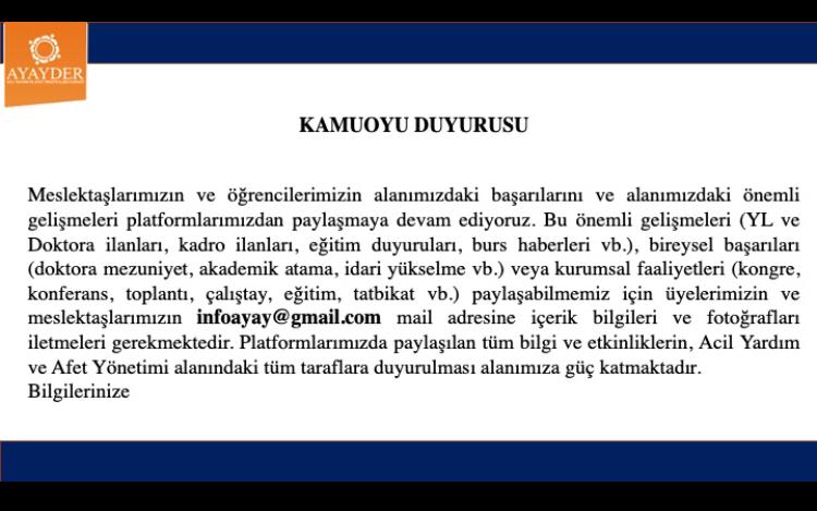 Kamuoyu Duyurusu 2