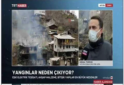 Dernek Üyemiz Öğretim Görevlisi Kemal TORPUŞ Artvin'de meydana gelen yangınlar ile ilgili TRT Haber'e açıklamalarda bulundu