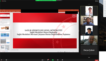 Sağlık Bakanlığı Sağlık Meslekleri Daire Başkanlığı tarafından düzenlenen Sağlık Meslekleri Mevzuat Çalışması - Durum Değerlendirme Toplantısına katıldık