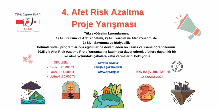 Acil Yardım ve Afet Yönetimi Lisans Öğrencilerine Yönelik Afet Risk Azaltma Proje Yarışması